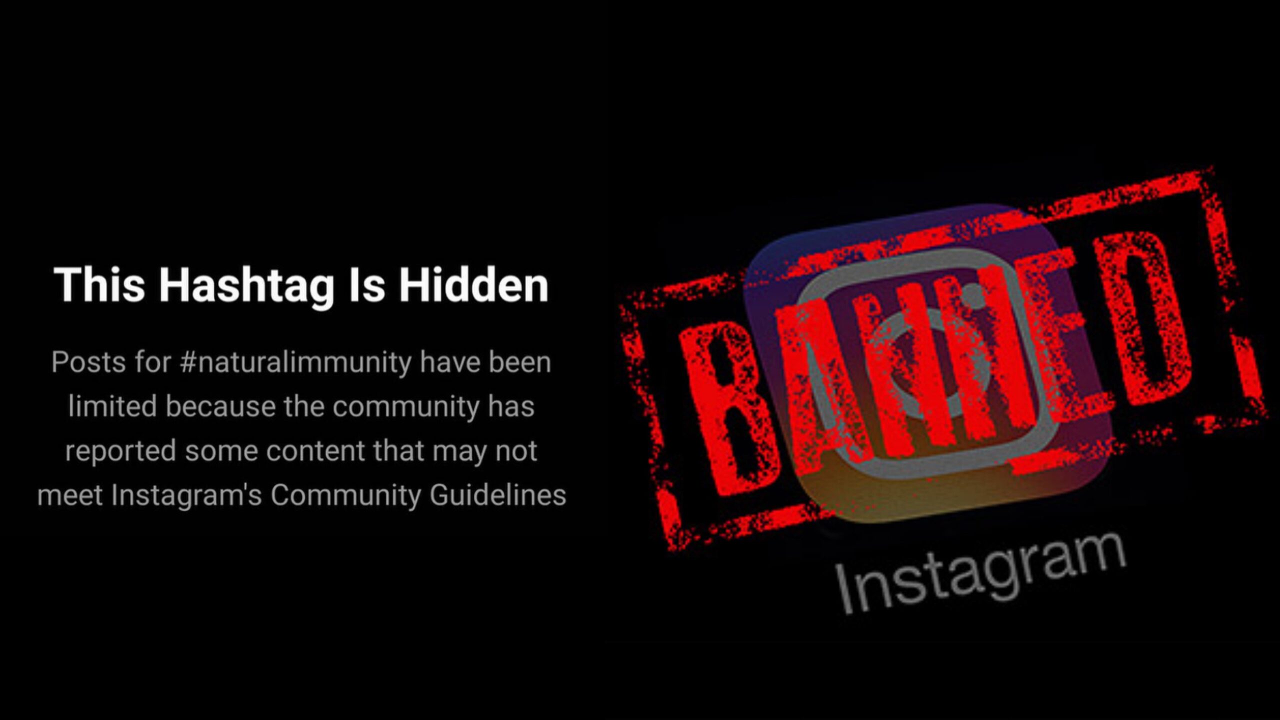 Instagram Blocks Hashtag #naturalimmunity Claiming Content “Goes Against Community Guidelines” - The DC Patriot